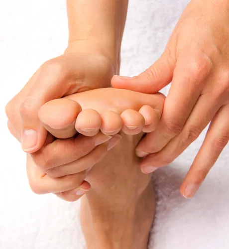 Fußreflexzonenbehandlung Session